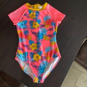 Girls one piece swimsuit.  Size 10-12.  No stains.